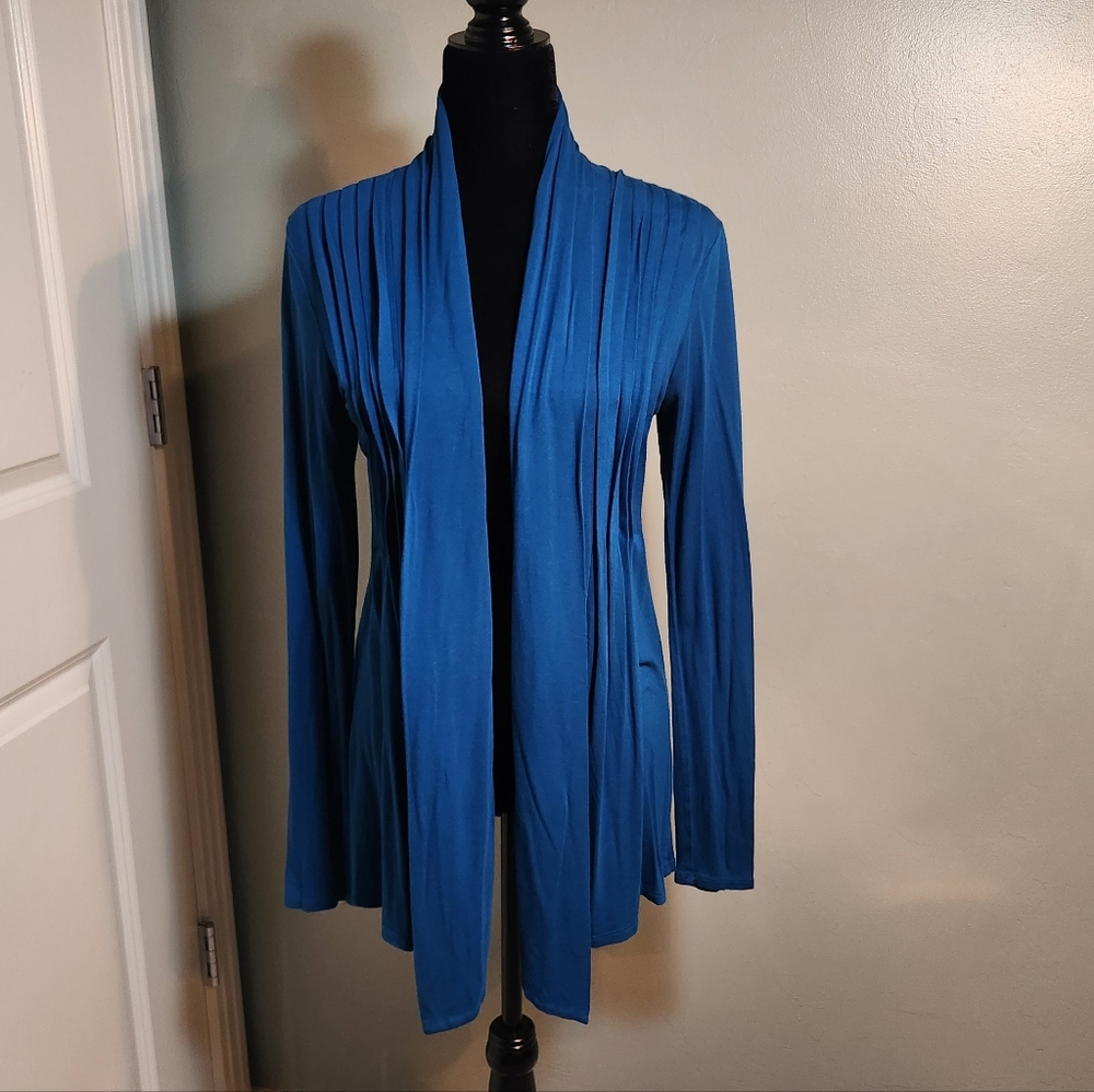 😀 Vibrant Blue Knit Cardigan - Large